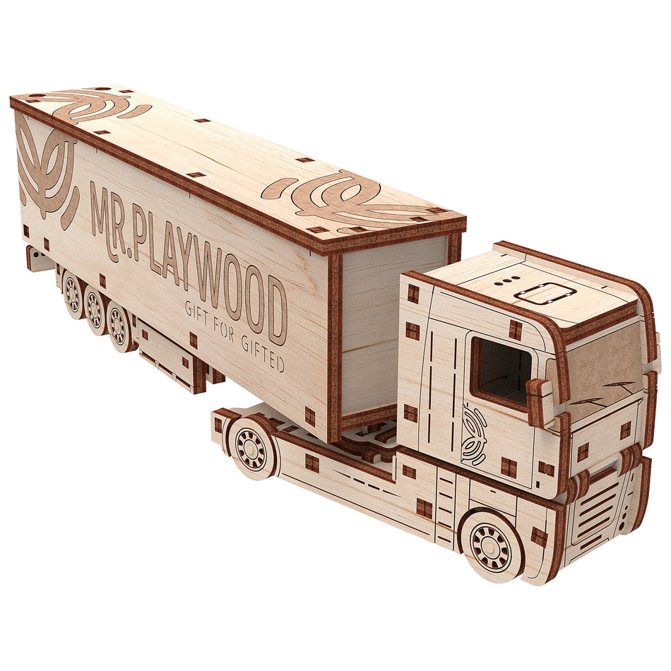Mr. Playwood Heavy Boy Truck with Trailer 10110