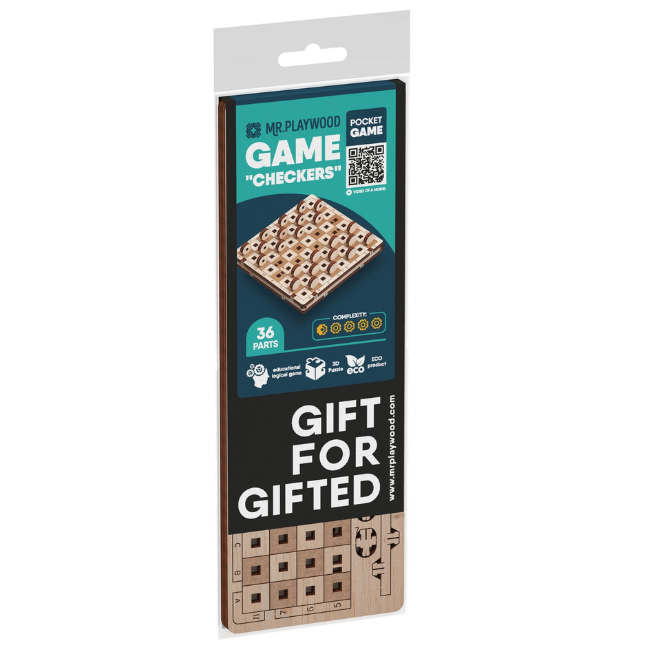 Mr. Playwood Game Checkers 10307