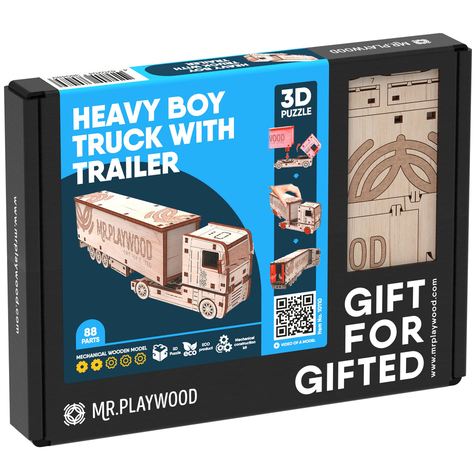 Mr. Playwood Heavy Boy Truck with Trailer 10110