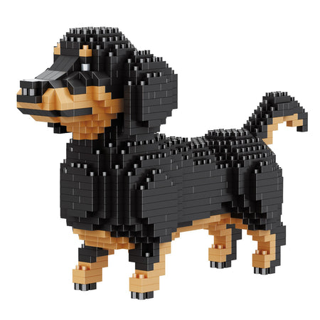 Productfoto van de Balody miniblocks kleine teckel