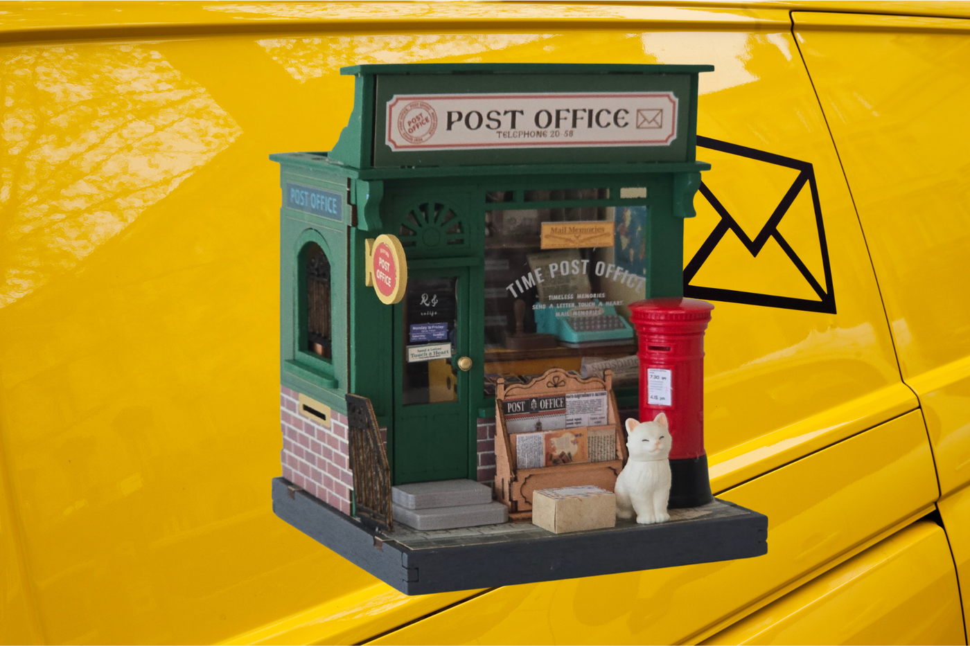 Bouw mee met meester Max, doe een brief op de post in het postkantoortje van Rolife!
