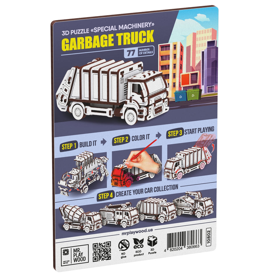 Mr. Playwood Garbage Truck 10802