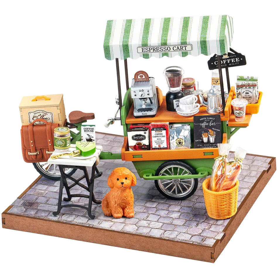 Robotime Aromatic Coffee Cart DG182