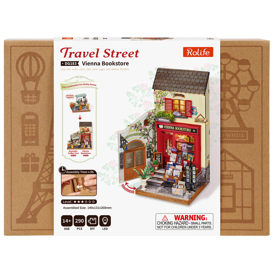 Robotime Vienna Bookstore DG183