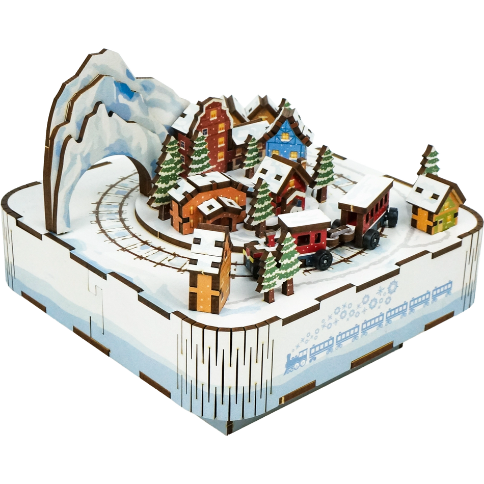 Tonecheer Muziekdoosje Snow Train TQ058