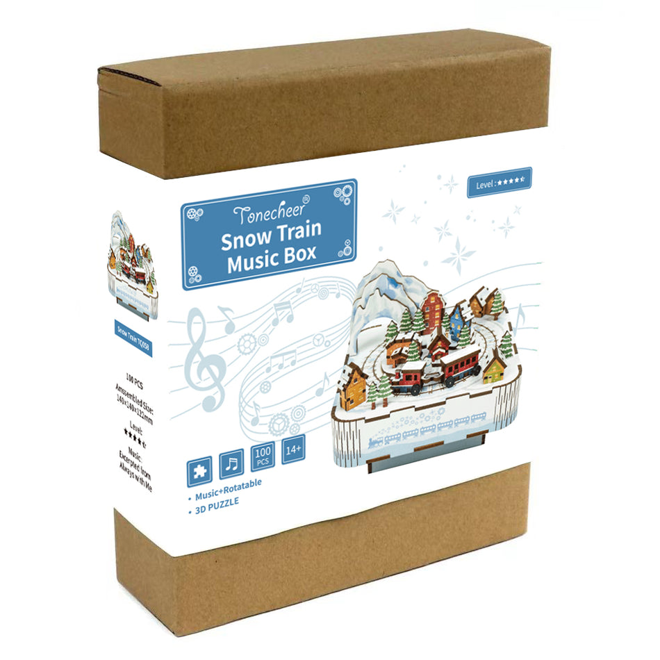Tonecheer Muziekdoosje Snow Train TQ058