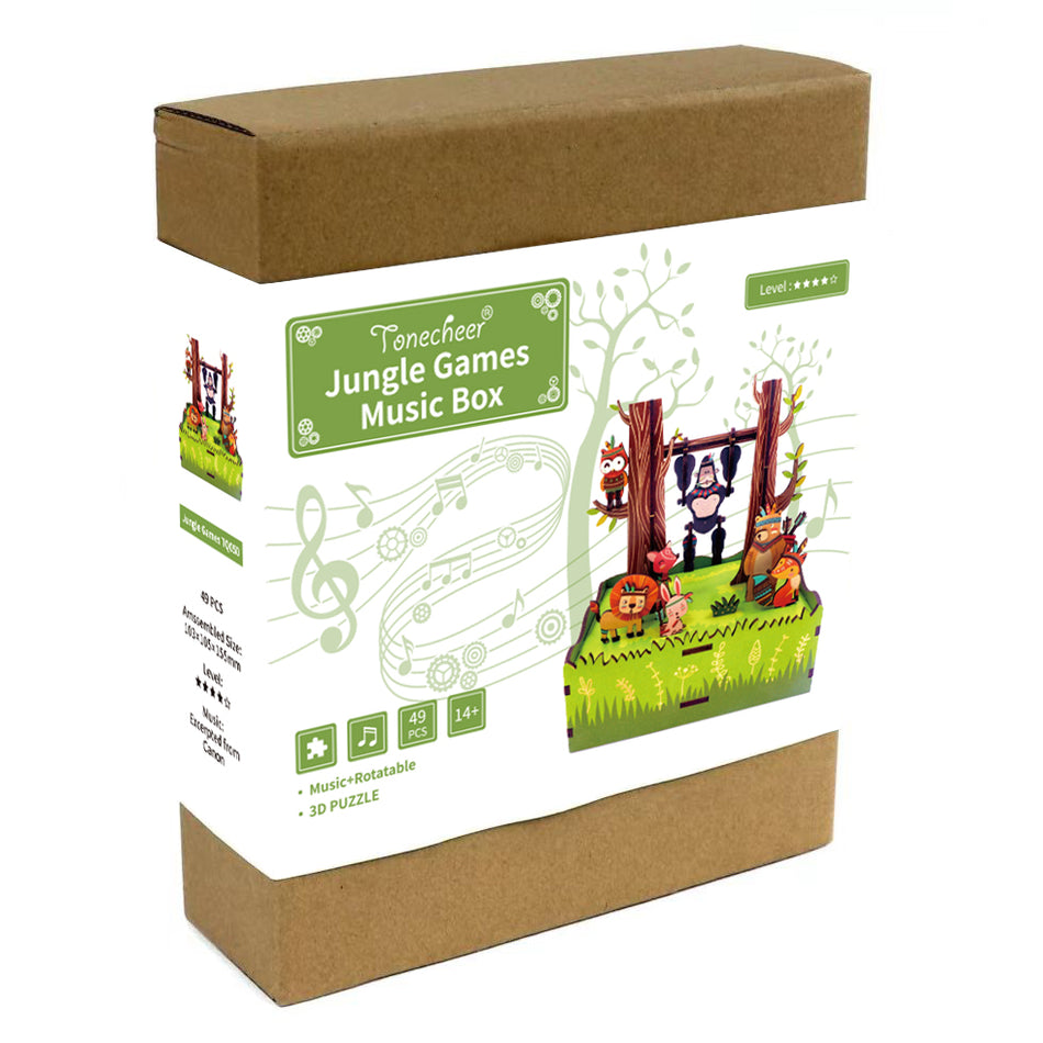 Tonecheer Muziekdoosje Jungle Games TQ050