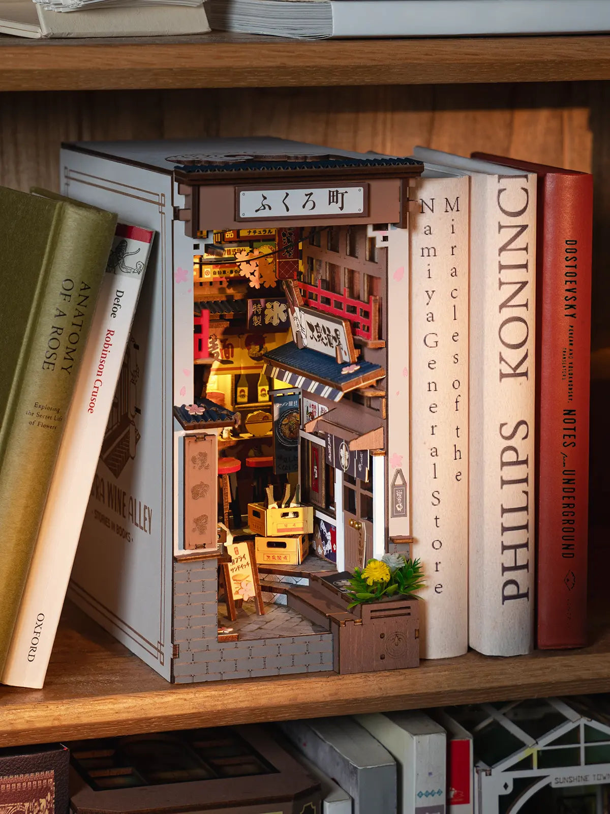 ROBOTIME DIY miniatuur huis boek hoekjes kits - Fall into Wonder, Booknook met verlichting Diorama Model Bouwpakket Boekenplank Insert Decor Gift voor volwassenen en tieners ROBOTIME DIY miniatuur huis boek hoekjes kits - Fall into Wonder, Booknook met verlichting Diorama Model Bouwpakket Boekenplank Insert Decor Gift voor volwassenen en tieners