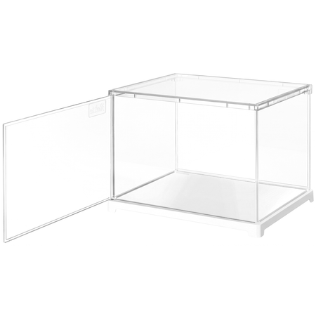 Productfoto van de Robotime Dust Cover Landscape S, kunststof bouwpakket voor een display case van 205mm lang, 177mm breed en 137mm hoog (binnenmaten)