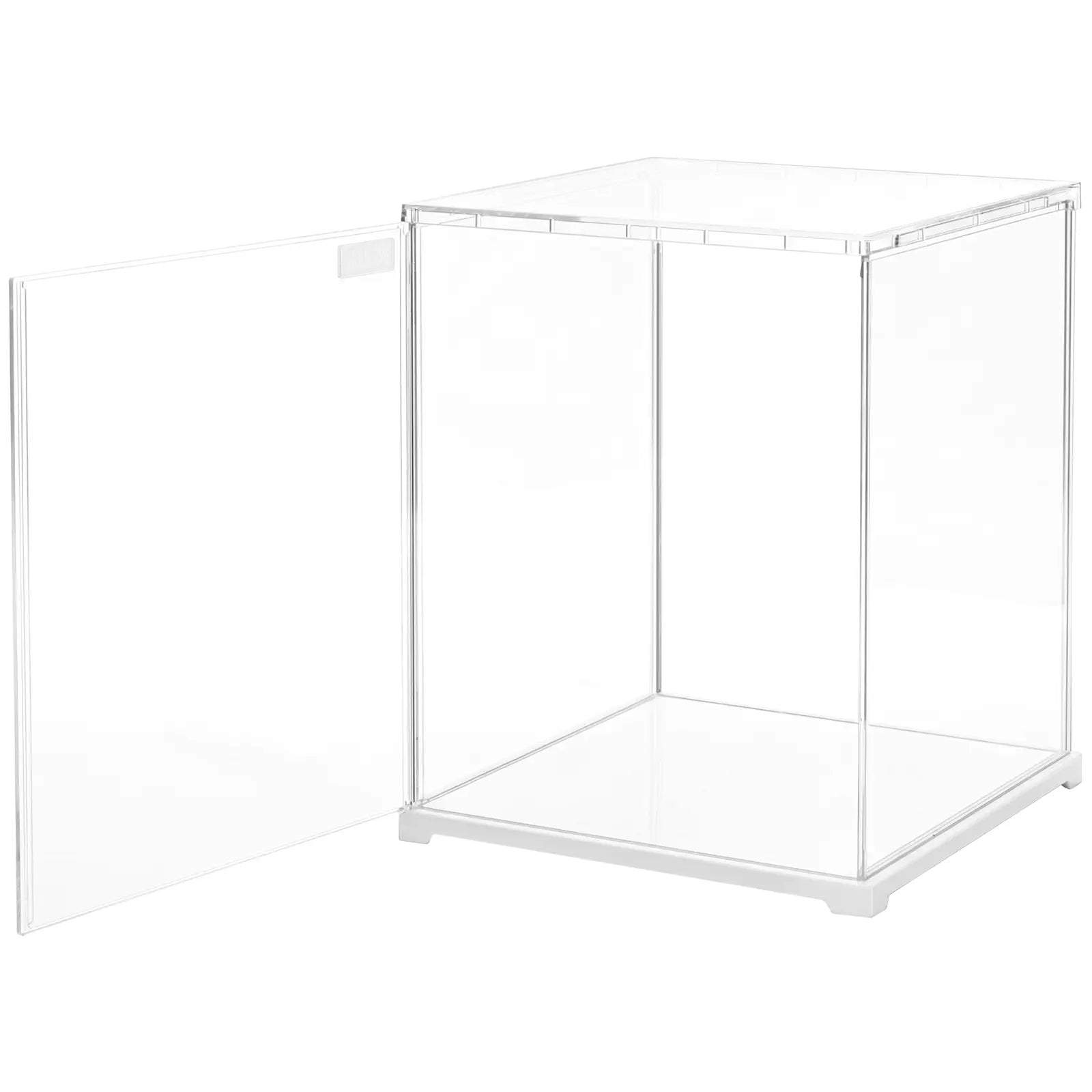 Productfoto van de Robotime Dust Cover Portrait L, kunststof bouwpakket voor een display case van 250mm lang, 249mm breed en 310mm hoog