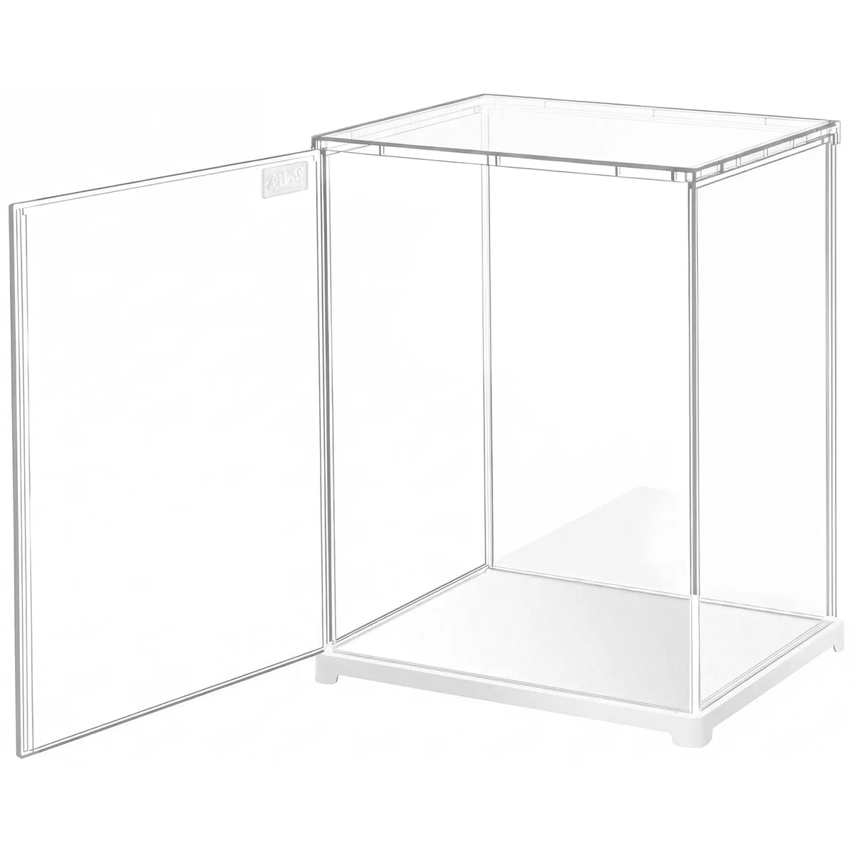 Productfoto van de Robotime Dust Cover Portrait M, kunststof bouwpakket voor een display case van 205mm lang, 177mm breed en 264mm hoog (binnenmaten)