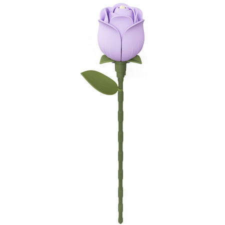 Productfoto van de Robotime Lavender Rose, kunststof bouwpakket van een paarse roos