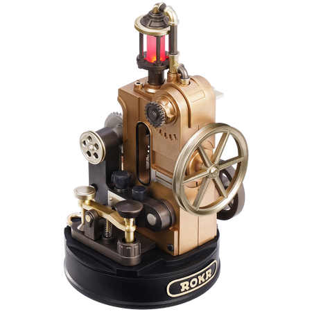 Productfoto van de Robotime Morse Telegraph, modelbouwpakket van een elektrische telegraaf