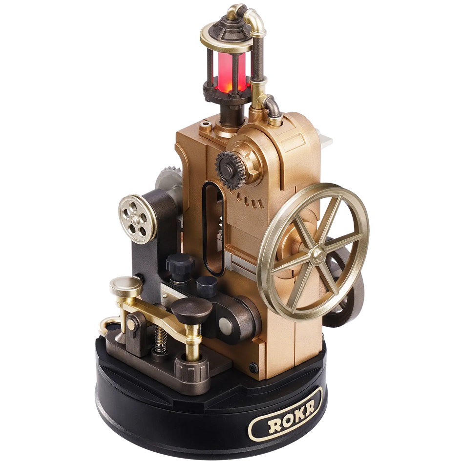 Productfoto van de Robotime Morse Telegraph, modelbouwpakket van een elektrische telegraaf