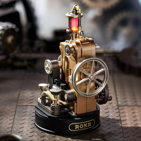 Sfeervolle presentatie van de Robotime Morse Telegraph, modelbouwpakket van een elektrische telegraaf