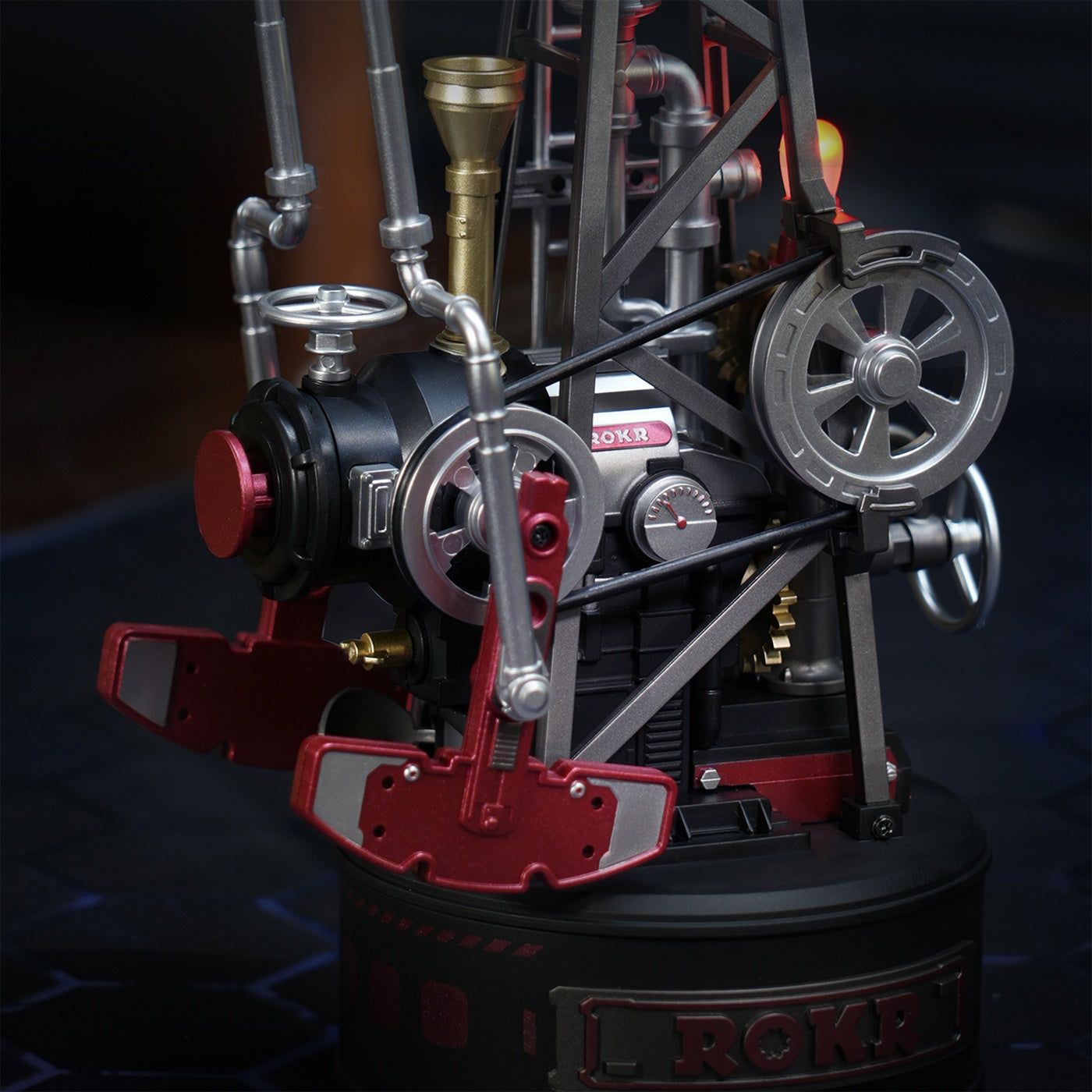 Details aan de onderkant van de Robotime Oil Extractor