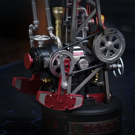 Details aan de onderkant van de Robotime Oil Extractor