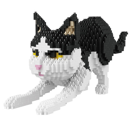 Productfoto van de Balody miniblocks zwart-witte kat